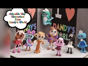 How to Make the Adorable Clay Characters from Dandy's World Tutorial -Part 2 Tisha , Teagan ,Ginger