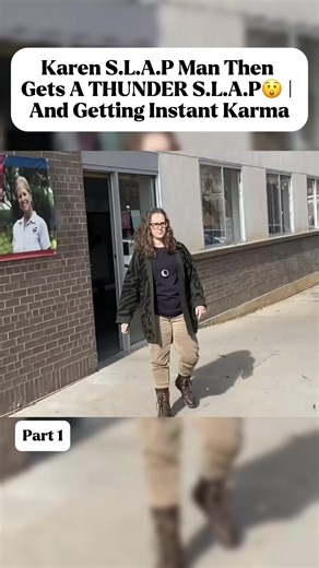 Karen S.L.A.P Man Then Gets A THUNDER S.L.A.P😲 | And Getting Instant Karma part 1#karen #audit #karma #usa🇺🇸
