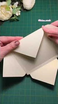 DIY cardboard envelope #handmade #art #craft #tutorial #handwork #youtube @irina_cards