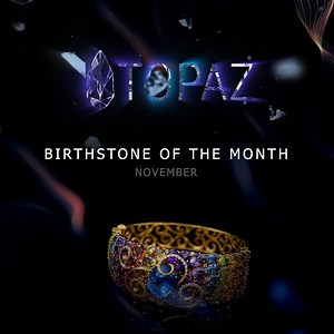 Topaz is the birthstone for the month of November. The stunning Blue Topaz gemstone is a striking and attractive Semi-precious gemstone available in various shades of blue, from pale blue to dark sky blue. It helps in improving communication and self-expression of people. So it is recommended for those who are weak in articulating their thoughts. Blue is a very calming color and is also the color for throat chakra so people wear it around the neck. #RajaJewellers #birthstonejewellery #topazjewel