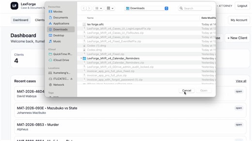 #Lexforge is a secure digital case and document menagement tool for lawyers.