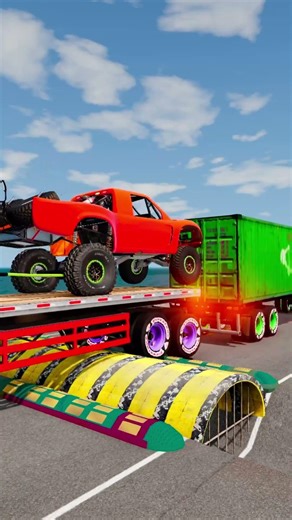 BeamNG.drive Truck vs Speed Bump E461