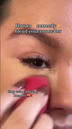 How to ✨Correctly✨ Blend Your Under-Eye Concealer #makeup #viral #trending
