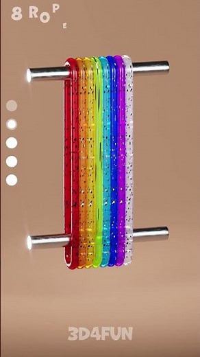 🪢 Rope Twist Test — 2 vs 16 | Satisfying Cinema4D Physics Simulation ASMR