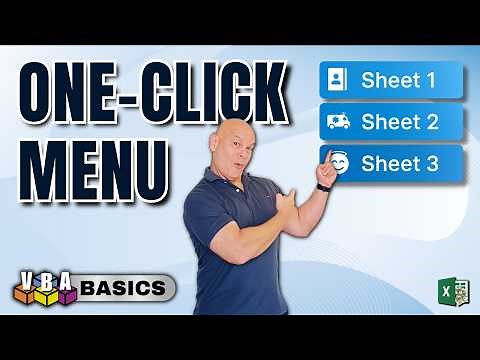 Create This One-Click Menu In Minutes In Excel (With Or Without VBA)