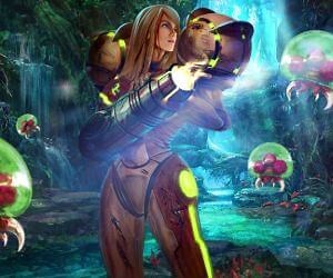 Samus Aran Strange Planet-Metroid Live Wallpaper