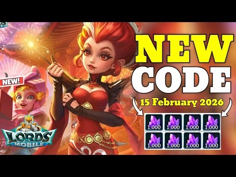 *New* Lords Mobile Redemption Code 15 February 2026 || New Redeem Code Lords Mobile
