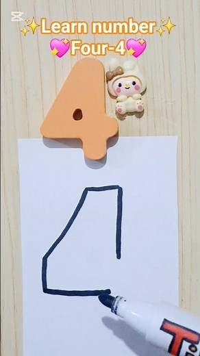 ✨ Learn Number 4 with TinyABC ✨ #abc #alphabetsong #abcsong #numbers #colors