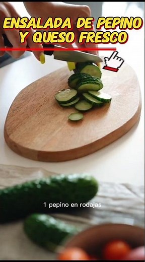 🥒🧀 Ensalada de Pepino y Queso Fresco!
