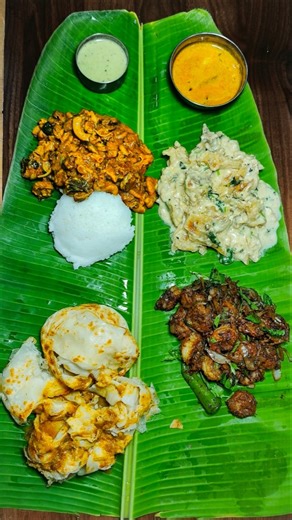 💥💢 இட்லி + KUDAL KARI and BUN PAROTTA + Prawn Pepper Masala #shorts #tamilshorts #foodshorts