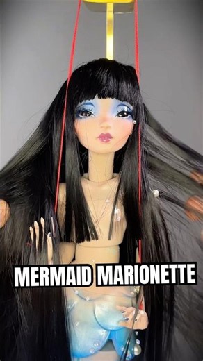Had to get this video out for the end of Mer-May - #pidgindoll #mermaid #marionette #dolls #mermay