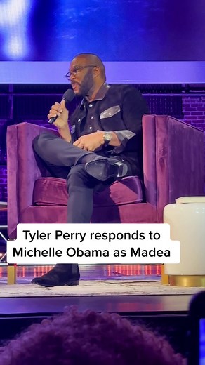 Tyler Perry interviews Michelle Obama at her Atlanta stop of #TheLightWeCarry book tour at #thefoxtheatre @Michelle Obama @Tyler Perry Studios #tylerperry #madea #michelleobama #anthonyantoine #becomming #barackobama #atlanta