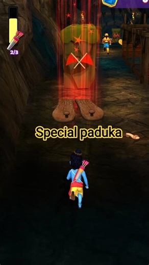 Little Ram 🔱 run with Sri Ram special paduka 👡👡 #surojvhai #funny #animation #gameplay #shortsfeed