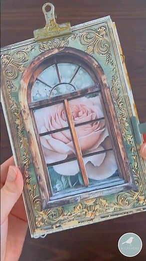 Easy Junk Journal Rustic Window Cover | #Cricut #junkjournal #myporchprints