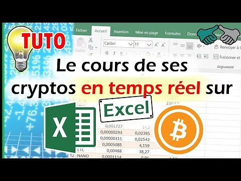 [TUTO] Récupérer le cours de ses cryptomonnaies en temps réel sur Excel