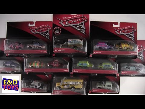Cars 3 Thunder Hollow Crazy 8 Demolition Derby Racers - Miss Fritter, Dr. Damage, etc.