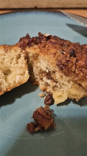 rich, delicious Pecan Pie Muffins. Great morning treat. #quickandeasy #food #pecanpie