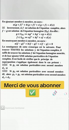 Cours Complet sur les Équations Différentielles
