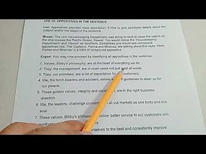 Lesson 19 APPOSITIVE