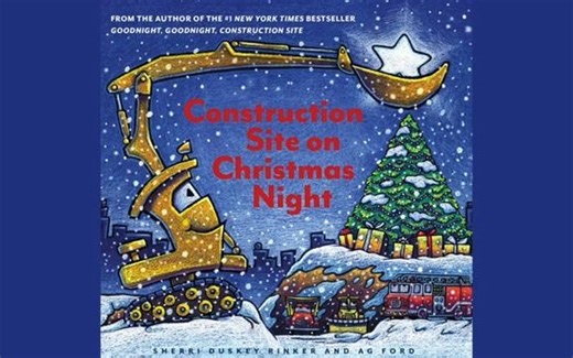 Construction Site on Christmas Night 圣诞快乐工程车