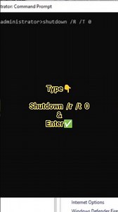 Restart PC with help of CMD✅
