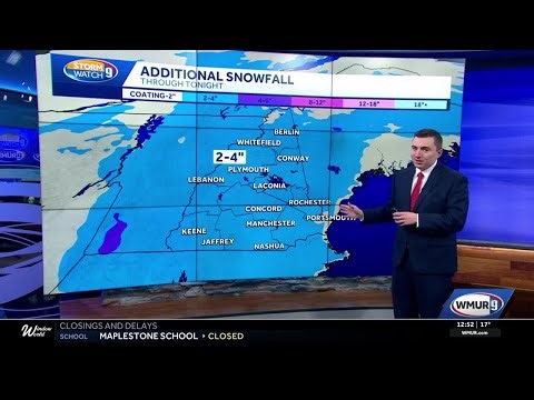 Video: A few more inches of snow expected