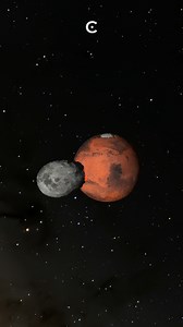 If Earth's moon crashes into Mars. #cosmoknowledge #mars #space #earth | Cosmoknowledge