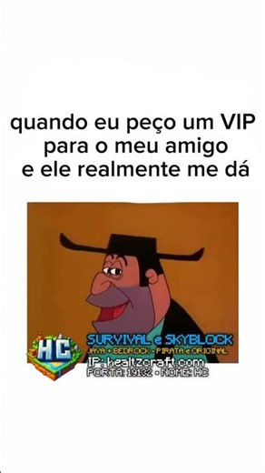 Valeu amigo, você é um amigo #servidorsurvival #servidorminecraft #servidorbr