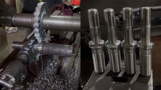 Complete Process of Making Stud Bolts in a Local Factory