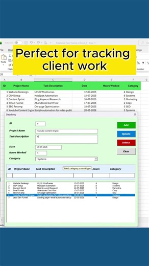 Freelance chaos? Fix it with this Excel system #workhacks #excel #productivity