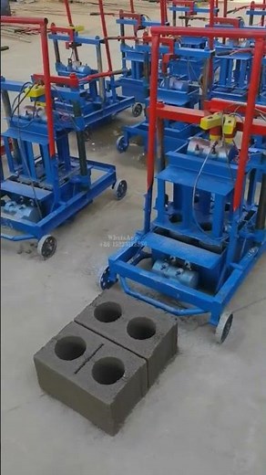 Small cement brick making machine #blockmakingmachine #brickmakingmachine #hollowbrickmachine