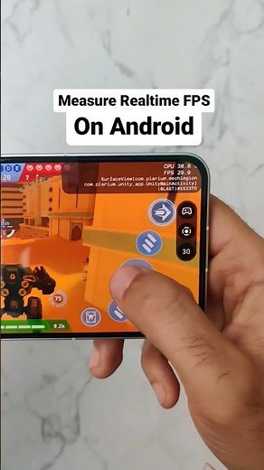 Measure Realtime FPS on Android 😎 #gaming #fps #framespersecond #androidgames #mobilegaming