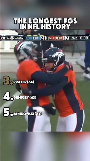 Longest Field Goals in NFL History