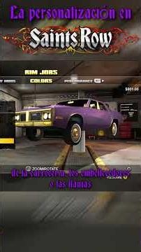 La personalización en Saints Row #analisis #saintsrow #gaming #ytshorts #ytvideos