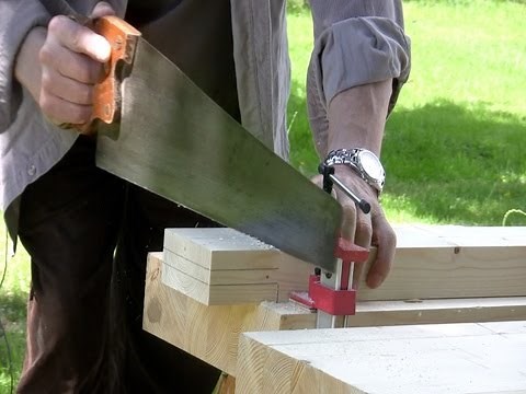How to build a workbench - (Part 7) Cutting Tenons - | Paul Sellers