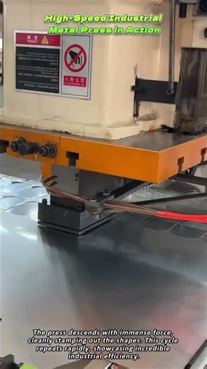 High Speed Industrial Metal Press in Action