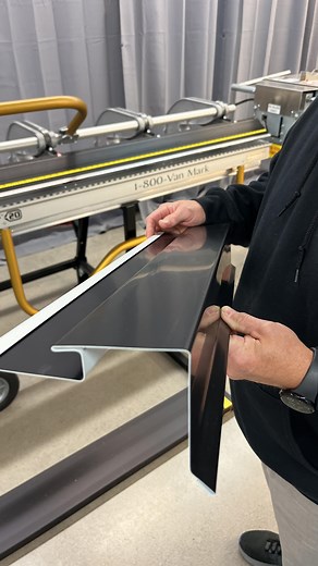 Short on F-trim? Bend it on site👌 When finishing your gable end, bending an F-trim on site gives you a clean custom fit to hide those rough cuts! #buchnermanufacturing #buchner #fyp #ftrim #roofing #metalroofing #gablebox #gable #aluminum #sidinginstaller #contractorlife #contractorsofinsta #contractorsofinstagram #construction #custombend #benditlikenoel #customwork #trims #howto #watchthis #brake #brakebasics | Buchner Manufacturing Inc.