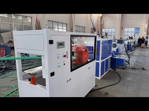 Testing PPR PE pipe production line for Libya customers