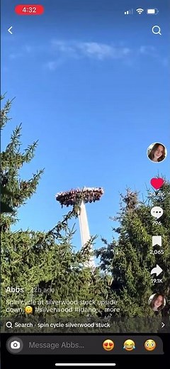 Silverwood roller coaster gets stuck upside down