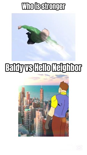 Baldy basic and Hello Neighbor // Baldy vs hello neighbor #invincible #helloneighbor #baldisbasics
