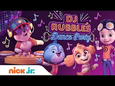 DJ Rubble Dance Party! w/ PAW Patrol, Rusty Rivets & Top Wing | Stay Home #WithMe | Nick Jr.
