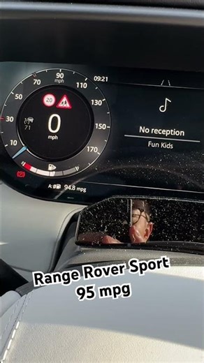 95 mpg on Range Rover Sport #rangerover#shorts #shortvideo