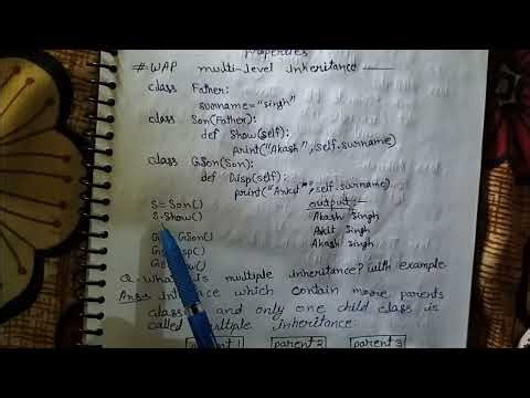 Python Multi-Level Inheritance|Types Of Inheritance In Python|AshishCodingx #python ‎⁨@GateSmashers