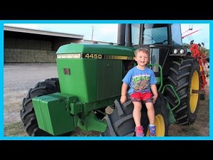 Tractors for kids working on the farm | How to make hay