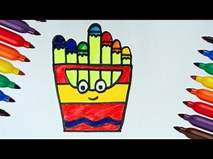 Crayon Drawing Tutoria:Easy Art For Beginners.
