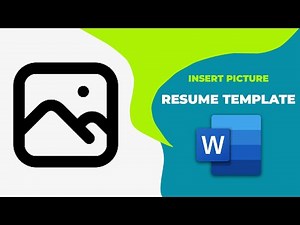 How to insert picture in word resume template
