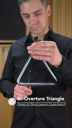 1.3K views · 31 reactions | Here’s the 6” Overture Triangle  The Overture steel triangles come in 2 sizes: 6” & 8” These two sizes cover the vast majority of rep for band and orchestra and provide clear and shimmery overtones that you expect from Black Swamp Percussion. You can watch the full deep dive and listen to more sound samples of these instruments at the link in bio. #blackswamppercussion #percussion #triangle #triangles | Black Swamp Percussion | Facebook