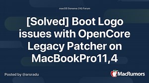 [Solved] Boot Logo issues with OpenCore Legacy Patcher on MacBookPro11,4 (mid-2015 15")