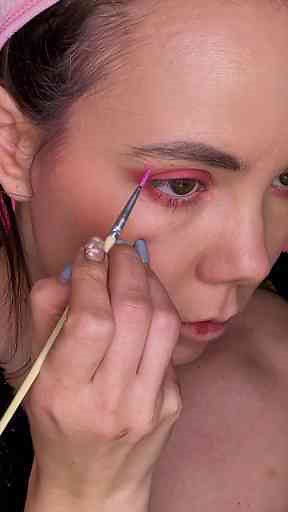 Magical Minecraft Pink Sheep Pixel Makeup Tutorial Featuring Judydoll