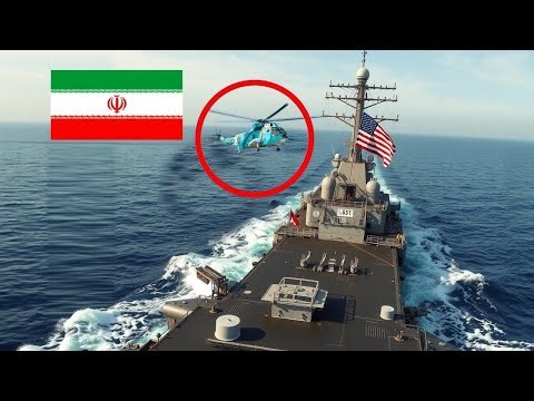 Iranian Helicopter Flies TOO CLOSE to US Navy Destroyer – BIG MISTAKE